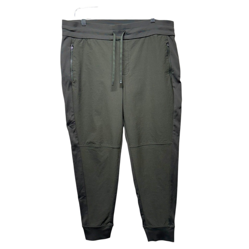 Athleta Headlands Hybrid Trek Joggers‎ Dark Olive Green Sz 16 Athleisure Hiking